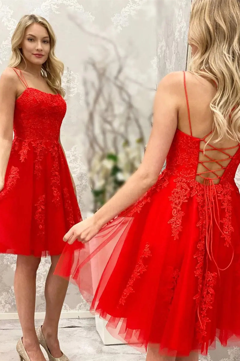 Strapless Backless Red Homecoming Party Dresses Short – loveangeldress