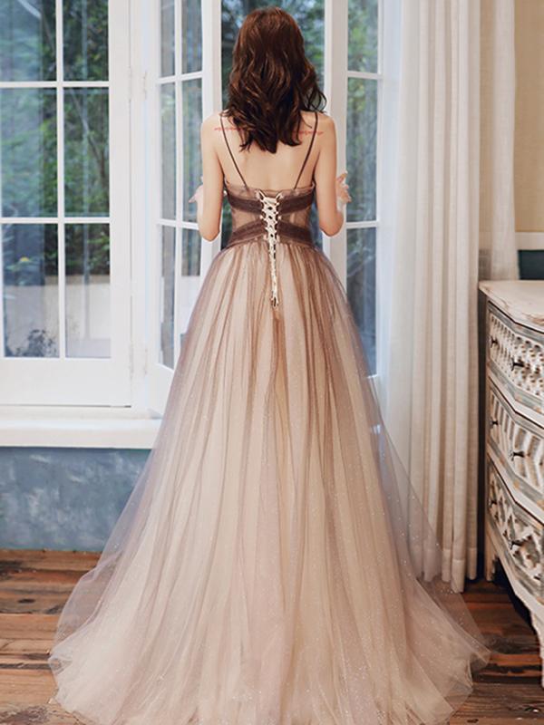 Brown Formal Evening Gown