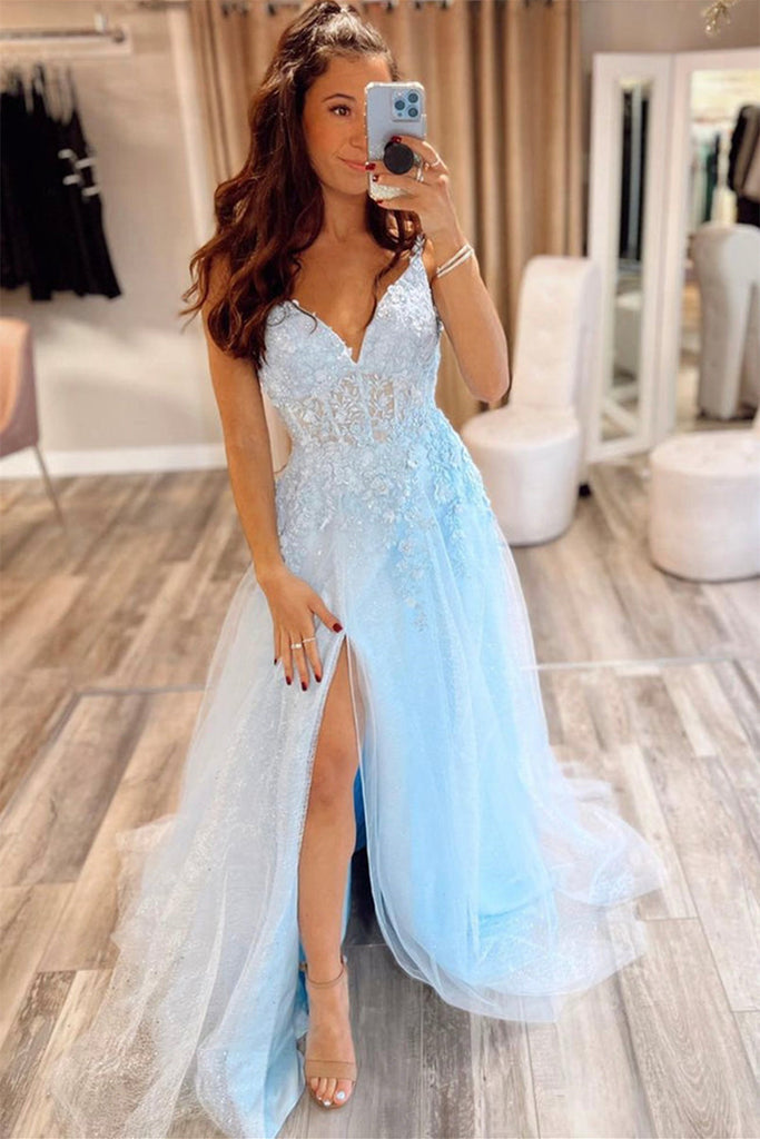 Sky Blue Prom Dresses - UCenter Dress