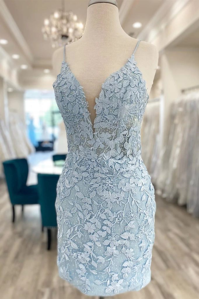 Ivory Lace Off-the-Shoulder A-Line Short Dress – Dreamdressy